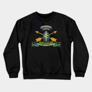 US Army Special Forces Command - SSI w Br - Ribbon X 300 Crewneck Sweatshirt